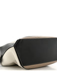 Calfskin Small Puzzle Bag Sand Soft White Black