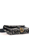 Oblique Saddle Belt Bag Blue