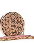 Snakeskin GG Ophidia Round Crossbody Bag