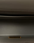 Lambskin Quilted Mini Rectangular Flap Grey