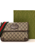GG Supreme Monogram Neo Vintage Web Belt Bag Brown