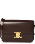 Shiny Calfskin Medium Triomphe Chestnut
