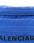 Sport Nylon Logo Embroidered Wheel Beltpack Electric Blue Black