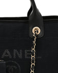 Mixed Fibers Small Deauville Tote Black