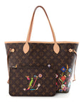 LV X TM Monogram Flowers Neverfull MM