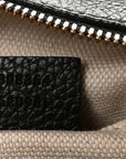Pebbled Calfskin Small Soho Disco Bag Black