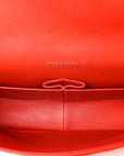Patent Quilted Jumbo Double Flap Red