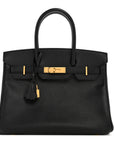 Epsom Birkin 30 Black