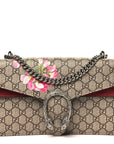 GG Supreme Monogram Blooms Small Dionysus Shoulder Bag Beige Multicolor Dry Rose