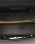 Grained Calfskin Medium St. Honore Tote Black