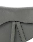 Grained Calfskin Saddle Bag Grey