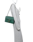 Dollar Calfskin Crystal Small Dionysus Shoulder Bag Emerald
