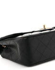 Caviar Quilted Mini Rectangular Flap Black