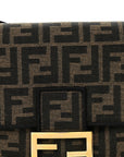 Fabric Jacquard FF 1974 Medium Baguette Tobacco Moro Black