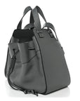 Grained Calfskin Medium Hammock Shoulder Bag Blue