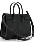 Grained Calfskin Baby Sac De Jour Black