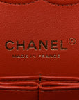 Lambskin Quilted Medium Double Flap Brown