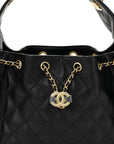 Caviar Quilted Small CHNL 25 Handbag Black
