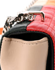 Lambskin Quilted Small Lola Bag Bright Red Orange