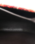 Tweed Check Medium Rocking Horse Crossbody Red Black
