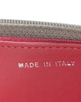 Metallic Lambskin Quilted Wallet On Chain WOC Silver