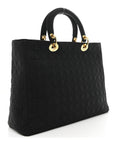 Nylon Cannage Large Lady D1OR Black