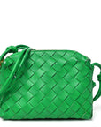 Nappa Intrecciato Mini Loop Camera Bag Parakeet