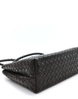 Nappa Intrecciato Medium Andiamo Shoulder Bag Fondant