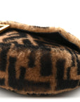 Shearling Vitello Dolce Macro FF 1974 Baguette Tobacco Black