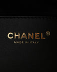 Suede Quilted Small CHNL 25 Handbag Black