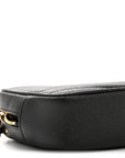 Grain De Poudre Matelasse Monogram Mini Lou Camera Bag Black