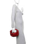 Nappa Intrecciato Mini Jodie Dark Red