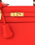 Epsom Kelly Sellier 25 Rouge De Coeur