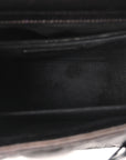 Crinkled Calfskin Cannage Medium Lady D1OR Black