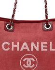 Canvas Small Deauville Tote Red