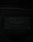 Grained Lambskin Monogram Large Niki Chain Satchel Black