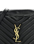 Calfskin Matelasse Monogram Lou Camera Bag Black