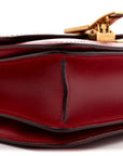 Box Calfskin Small Classic Box Flap Bag Red