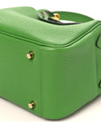 Taurillon Clemence Mini Lindy 20 Vert Yucca