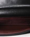 Lambskin Quilted Wallet On Chain WOC Black