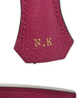 Togo Horseshoe Birkin 25 Rose Pourpre Cassis