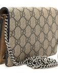 GG Supreme Monogram Super Mini Dionysus Shoulder Bag Taupe