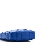 Paper Calfskin Maxi Intrecciato Cassette Messenger Blue