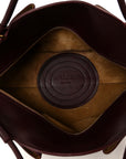 Shiny Nappa Calfskin Small Paseo Bag Burgundy