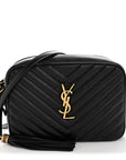 Calfskin Matelasse Monogram Lou Camera Bag Black