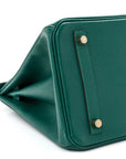Epsom Birkin 30 Malachite