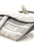 Oblique Slim Saddle Pouch Grey