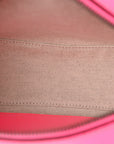 GG Supreme Monogram Textured Dollar Calfskin Web Ophidia Small Crossbody Bag Beige Ebony Fuchsia