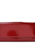 Patent Calfskin Wallet Red