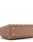 Lambskin Gathered Mini Lady D1OR Fard